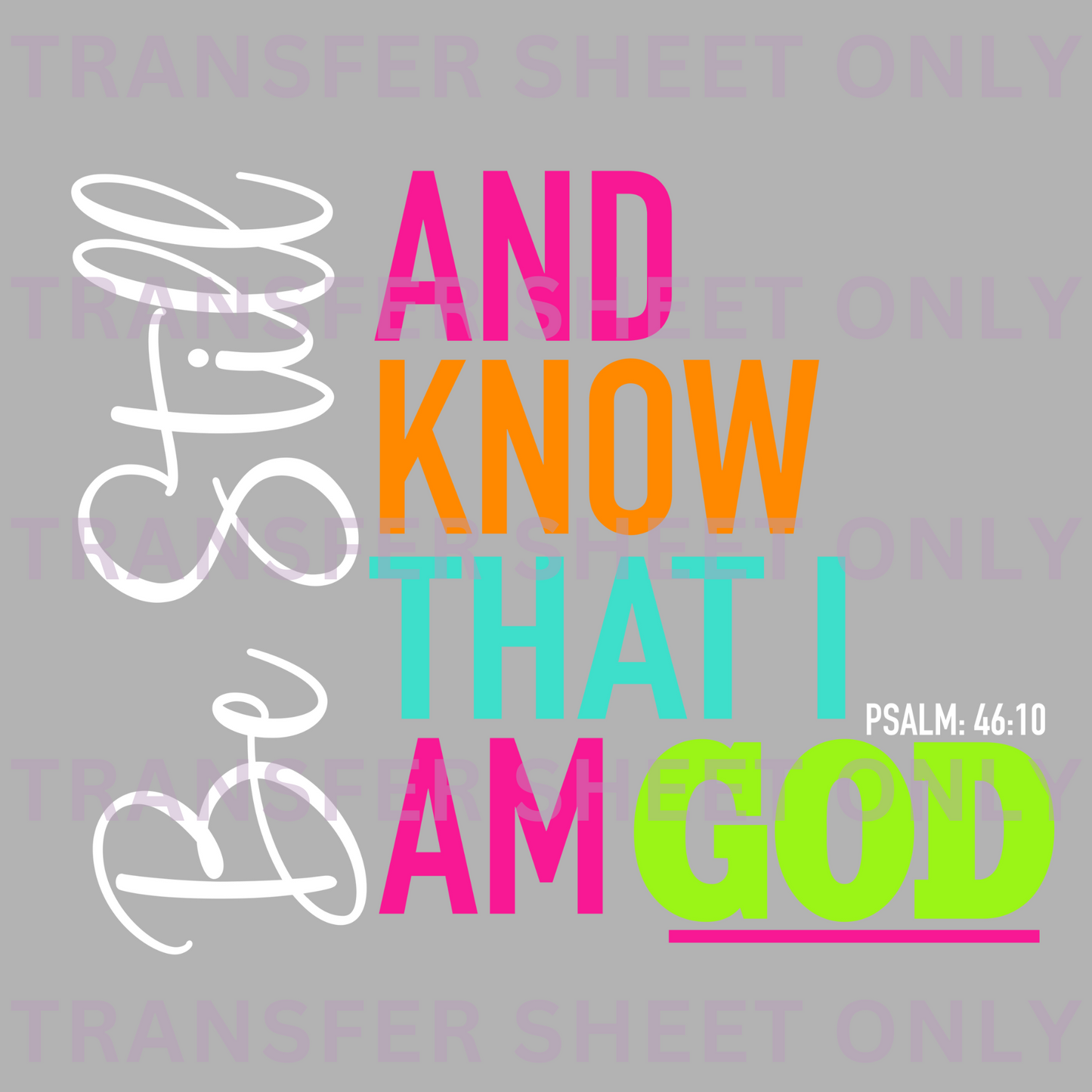 Be Still