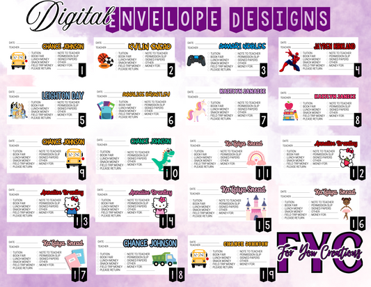 Digital School Envelopes