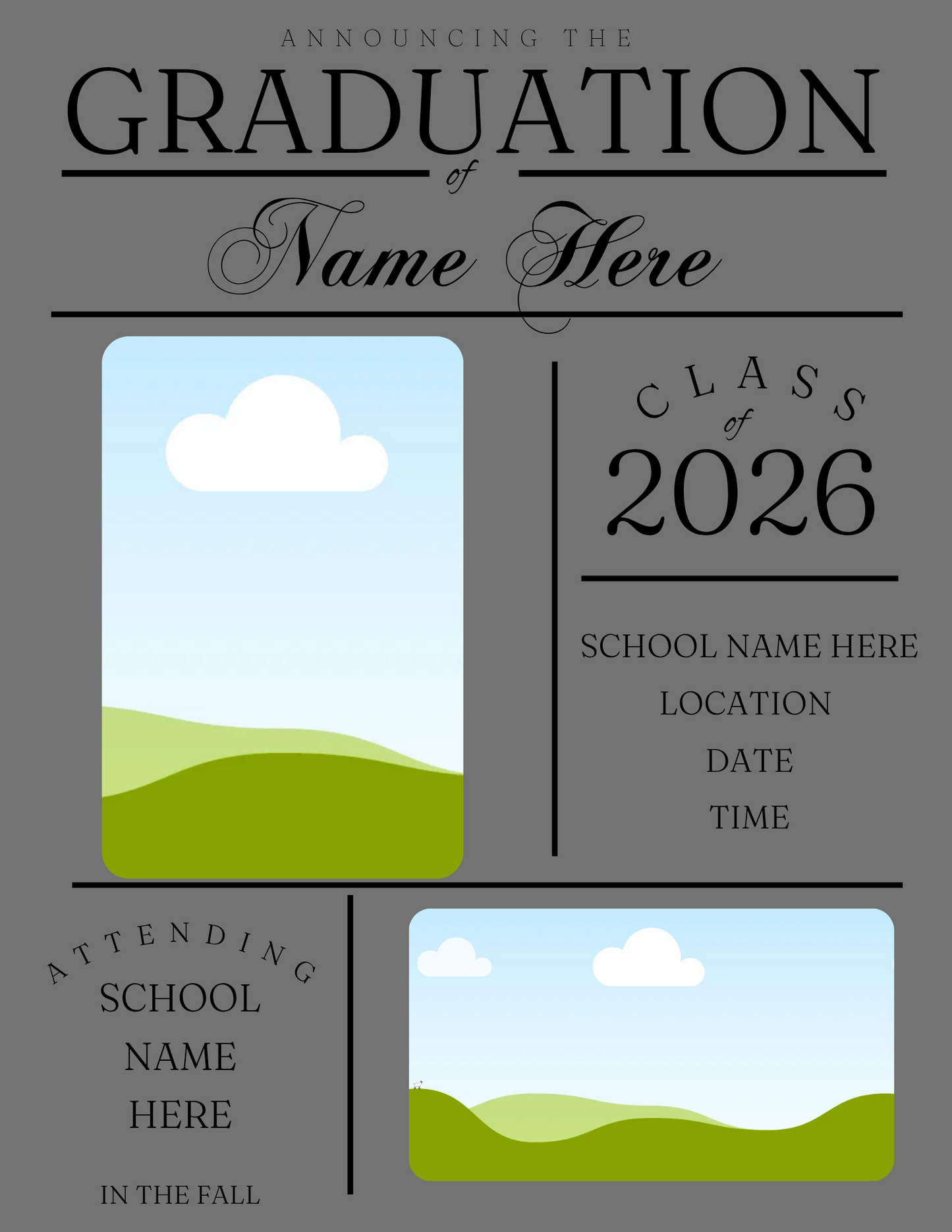 Graduation Invitation Template
