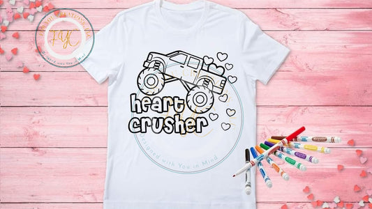 Heart Crusher - Coloring Shirt